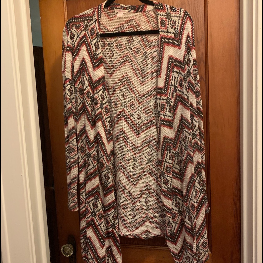 Open long sleeve shirt